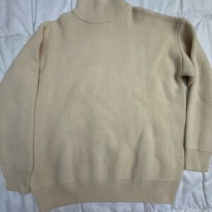 Pull&Bear Men's Beige Turtleneck Sweater